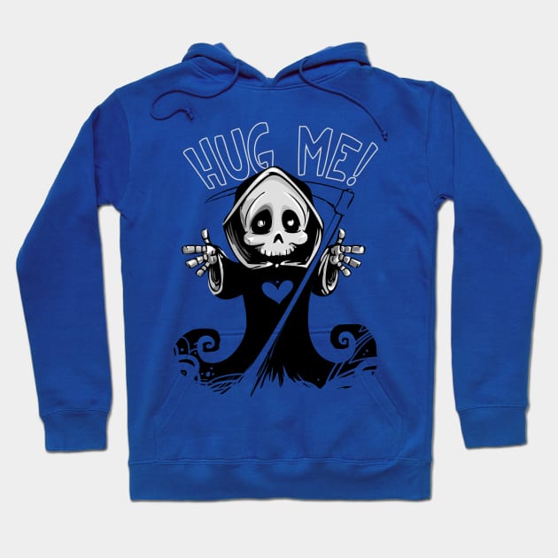 Grim Reaper with Point Scythe - Free Hugs Hoodie by PatrioTEEism